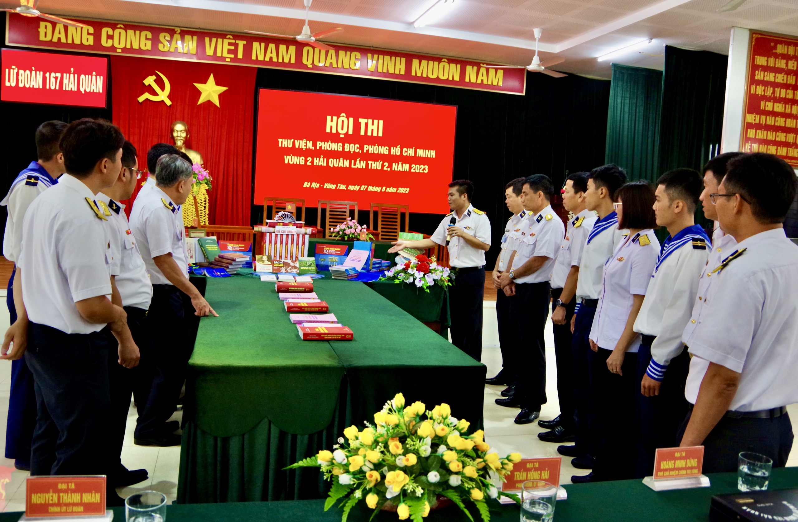 Vùng 2 Hải quân: Khai mạc Hội thi thư viện, phòng đọc, phòng Hồ Chí Minh năm 2023